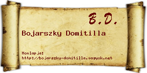 Bojarszky Domitilla névjegykártya